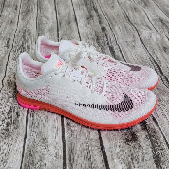 Nike Air Zoom Streak LT 4 Mens Sz 8.5 Rawdacious White/Pink DN1699-100 - Picture 2 of 9